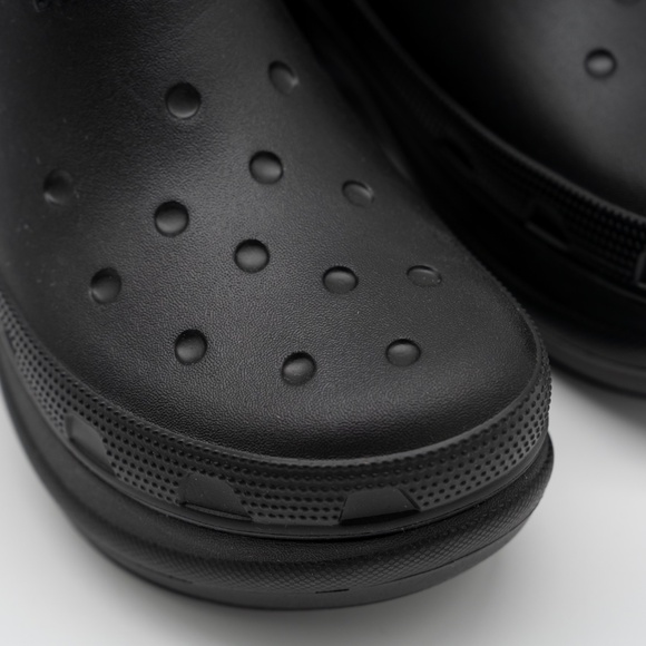 size 40 - Balenciaga Crocs Mule Rubber Slide Sandal Platform Black - Picture 7 of 13